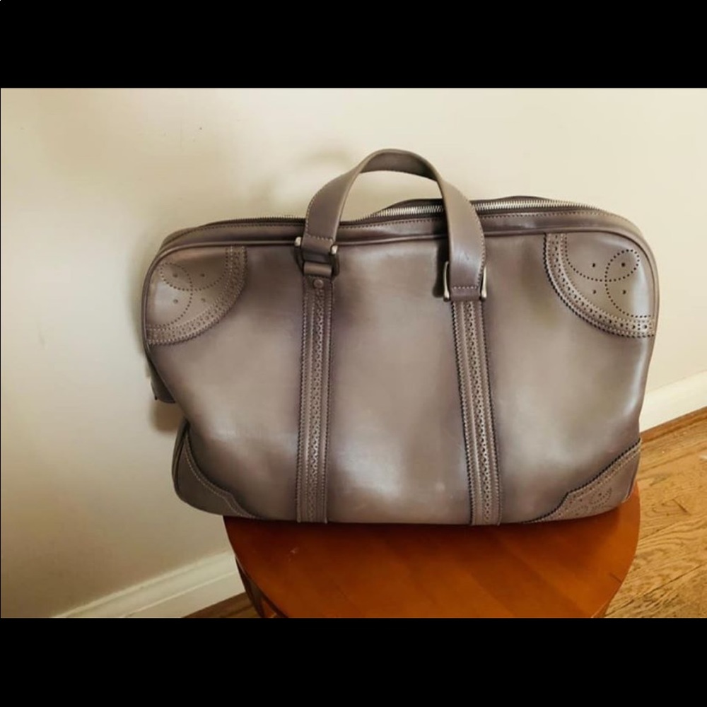 Gucci weekender leather bag